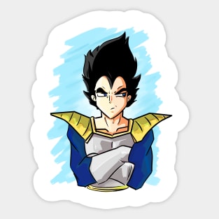 prince vegeta Sticker